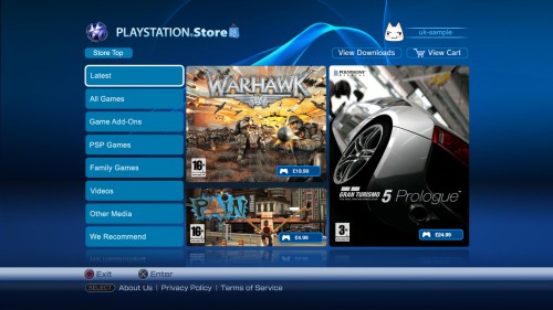 Aggiornamento PlayStation Store 8 settembre 2010