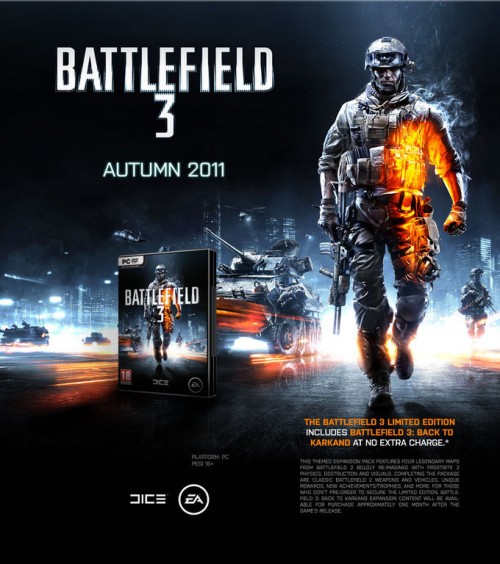 Battlefield 3 Limited Edition con mappe e armi di Battlefield 2