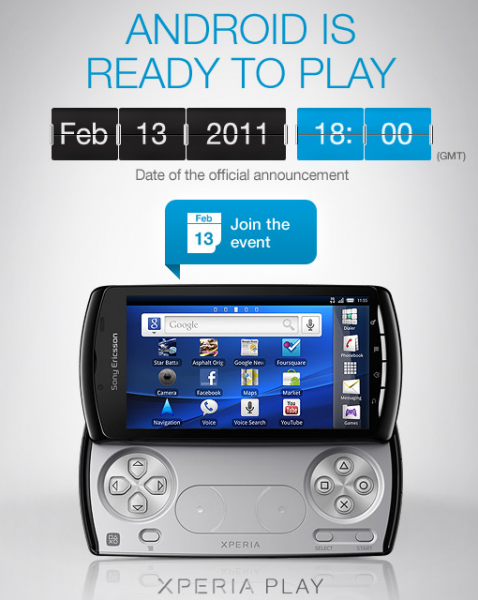 Xperia Play presentazione ufficiale il 13 febbraio