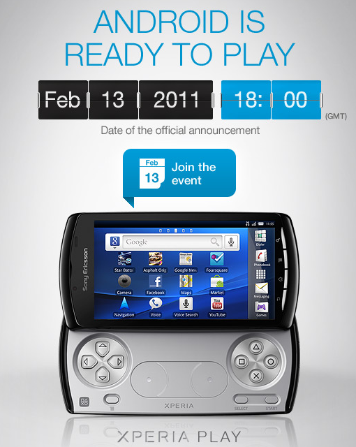 Xperia Play presentazione ufficiale il 13 febbraio xperia play