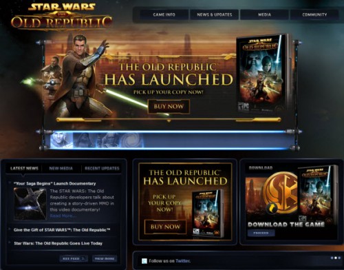 Star Wars - The Old Republic per pc è finalmente sul mercato