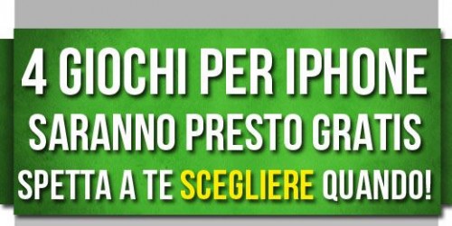 Promozione Gameloft: 4 videogiochi per iPhone gratis per tutti