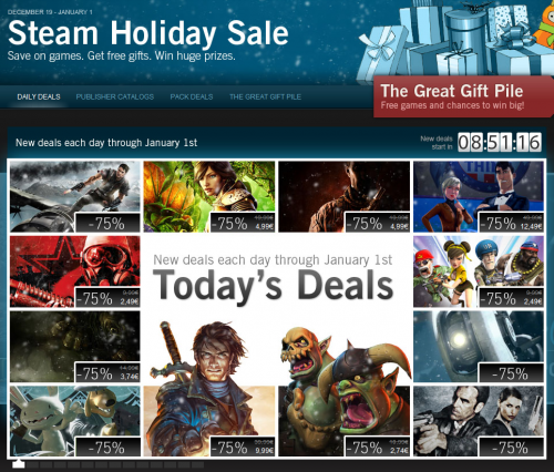 Steam offerte Natale 2011