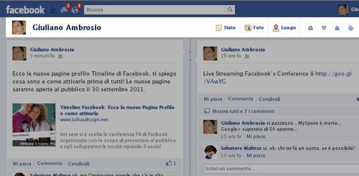 Come utilizzare Timeline di Facebook