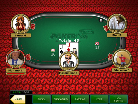 Poker Club For Fans rilasciato per utenti iOS