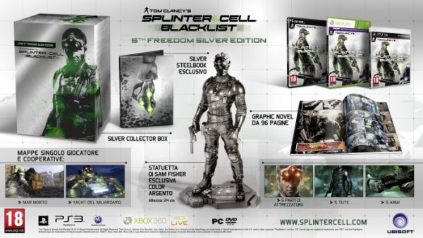 Splinter Cell Blacklist rivelate le edizioni limitate