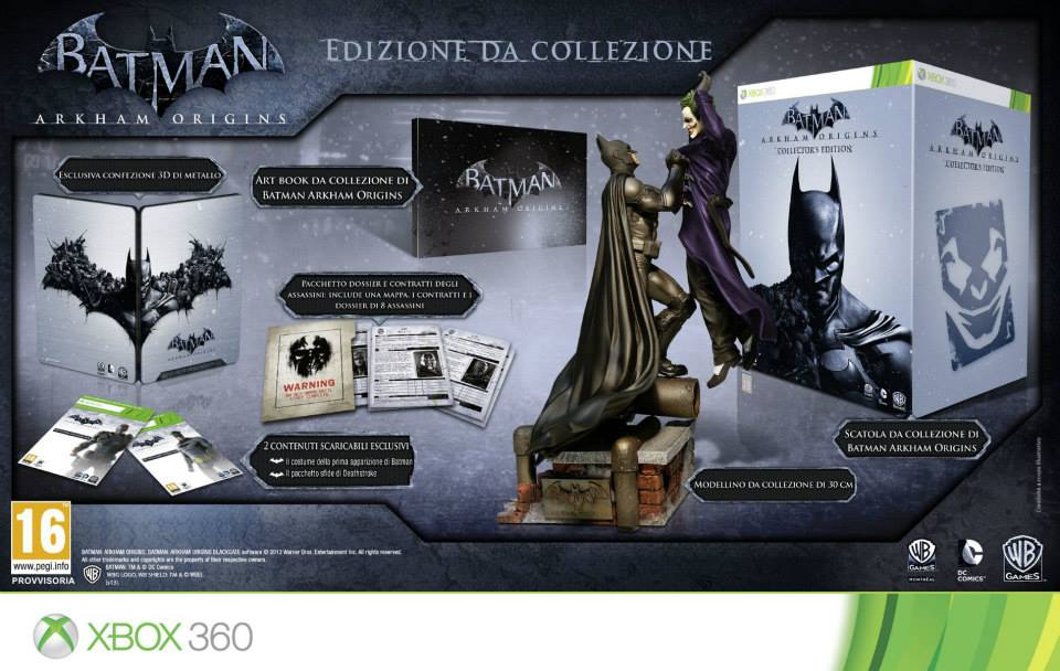 Batman Arkham Origins Collector’s Edition svelata ufficialmente