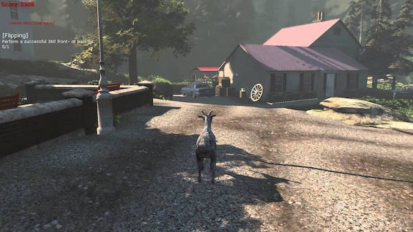 Screenshot del gioco Goat Simulator