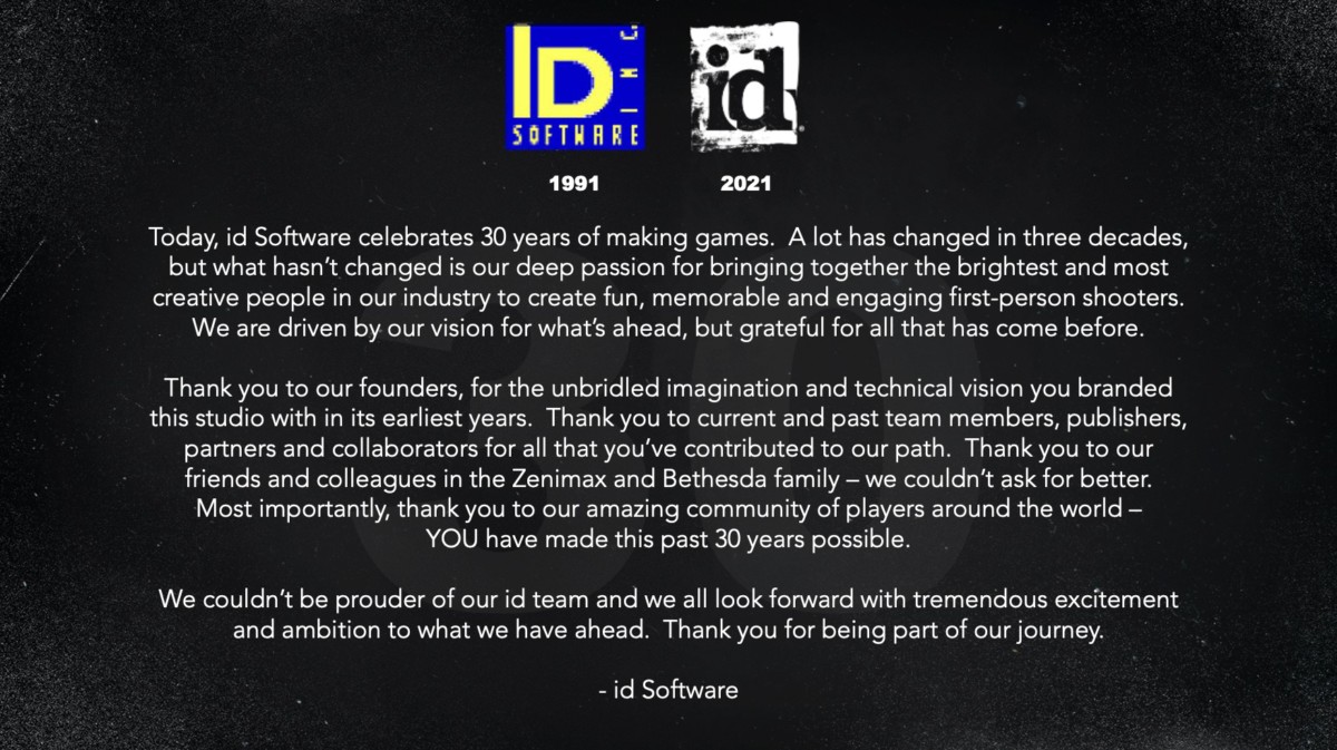 La id Software i "maestri di Doom" compiono 30anni